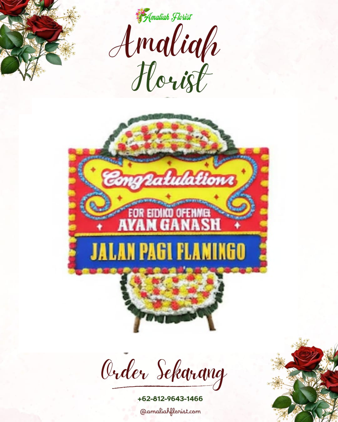 Sewa Papan Bunga Tulang Bawang